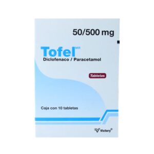 TOFEL TBLS PARACETAMOL/ DICLOFENAC 50/100 MG C10