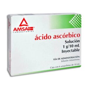 ACIDO ASCÓRBICO 1GR SOL INY  C/6 *ANT*