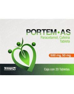 PORTEM-AS 500/50MG TAB C/20