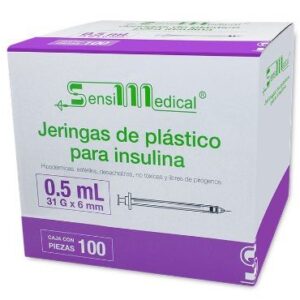 JERINGA INSULINA 0.5 ML (31X6MM) C/100