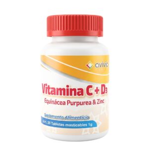 VIT C+D3 1GR TBLS MASTICA C/30 *AVIV*