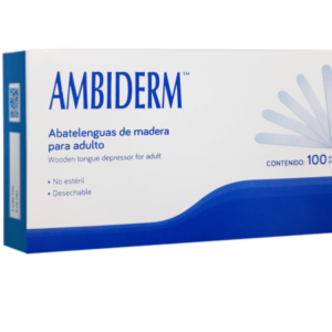 ABATELENGUAS CAJA C/100 PZAS NO ESTERIL