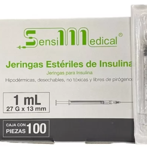 JERINGA NEGRA 1ML (27X13MM) C/100 *JAY* INSULINA DESMONTABLE