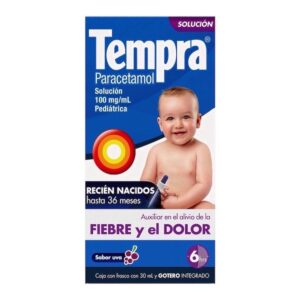 TEMPRA PED 100MG/1ML GTS 30ML SABOR UVA