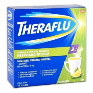 THERAFLU EX VERDE 650/20/10MG C/10 SOBRES