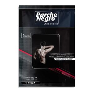 PARCHE NEGRO PROMEDIC 12.5X18.5CM C/1 