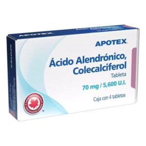 AC.ALENDRONICO/VITAMINA D 70MG/5600UI TAB C/4 