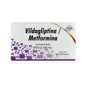 VILDAGLIPTINA/METFORMINA 50/500MG COMP