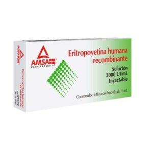 REFRI-ERITROPOYETINA 2000UI SOL INY C/6