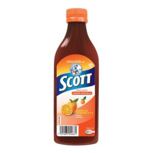 EMULSIÓN SCOTT 22,610 UL/2, 261 UL/890MG/642MG SUSP 400ML NARANJA