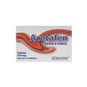 ACETAFEN 750MG. TAB C/12