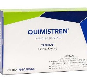QUIMISTREN 100MG/800MCG TAB C/30 312.500MG