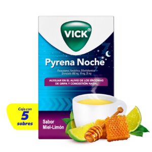 VICK PYRENA NOCHE 650/10/25MG SOBRE C/5